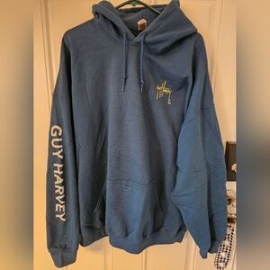 Guy Harvey Blue Hoodie size 3x